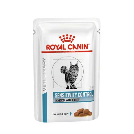 Royal Canin Корм влажный для кошек Сенситивити Контроль цыпленок, рис, 85 г