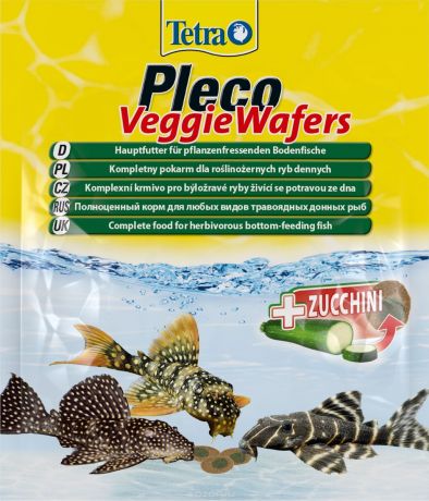 Tetra Pleco Veggie Wafers корм для рыб, 15 г