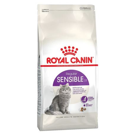Royal Canin Sensible 33 сухой корм для кошек с чувствительной пищеварительной системой в возрасте с 1 года до 7 лет, 200 г