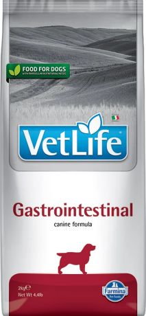 Farmina Vet Life Gastrointestinal диетический сухой корм для собак, при заболеваниях ЖКТ, с курицей, 2кг