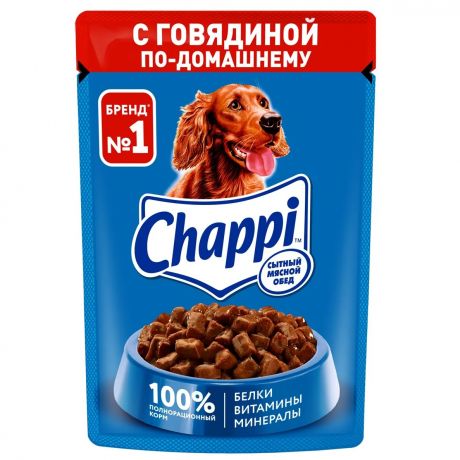 Chappi Пауч для собак говядина по-домашнему