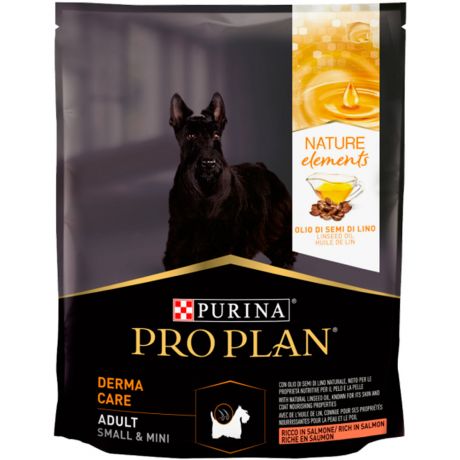 Pro Plan ® Nature Elements сухой корм для взрослых собак для мелких и карликовых пород для здоровья кожи и шерсти с лососем, 700 г