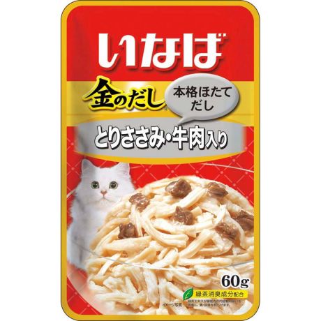 INABA CIAO Пауч для кошек Куриное филе с говядиной в желе, 60 гр