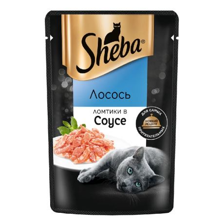 Sheba Корм влажный для кошек лосось в соусе