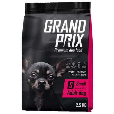 Grand Prix Корм сухой для собак мелких пород с курицей, 2.5 кг