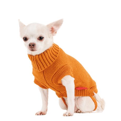 Petmax Свитер для собак 20см XS оранжевый (унисекс)