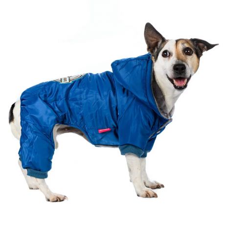 Petmax Комбинезон с капюшоном для собак XL синий (унисекс)