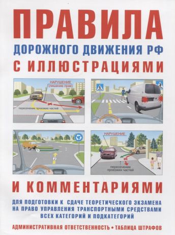 Правила дорожного движения РФ с иллюстрациями и комментариями. Ответственность водителей (таблица штрафов и наказаний)