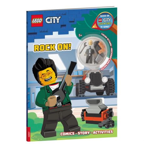 Книга с игрушкой LEGO City "Вперед!" (+элементы конструктора LEGO)