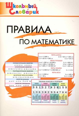 Клюхина Ирина Вячеславовна Правила по математике: Начальная школа / 2-е изд., перераб.