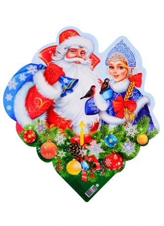 Мини-плакат "Дед Мороз и Снегурочка"