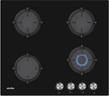 Встраиваемая газовая варочная панель Simfer H60N40B416