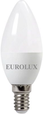 Лампа Eurolux LL-E-C37-5W-230-4K-E14 (свеча 5Вт нейтр. Е14) белый
