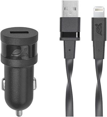 Автомобильное ЗУ Rivacase (1 USB / 1 A) с кабелем Mfi Lightning VA4215 BD2 RU