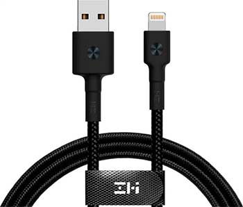 Кабель Zmi USB/Lightning MFi 200 см (AL881) черный
