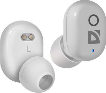 Вставные наушники Defender Twins 905 белый TWS Bluetooth (63906)