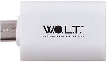 Переходник W.O.L.T. USB-microUSB OTG WOTG1 белый
