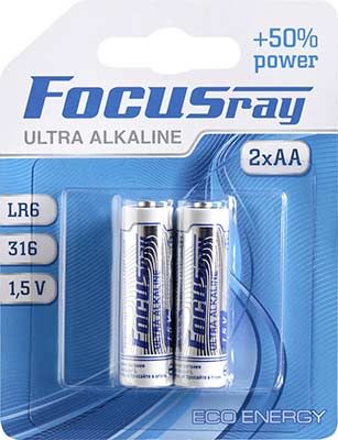 Батарейки FOCUSray ULTRA ALKALINE LR06/BL2 2/24/288