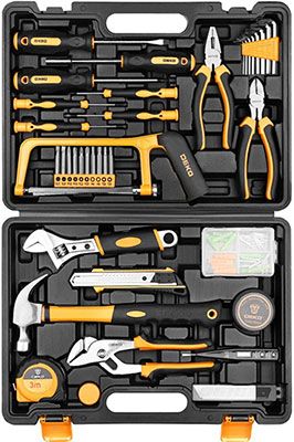 Профессиональный набор инструмента для дома в чемодане Deko DKMT102 (102 предмета) черно-желтый