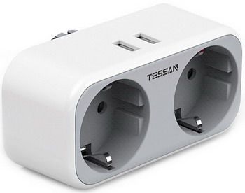 Розетка-адаптер Tessan TS-321-DE Grey