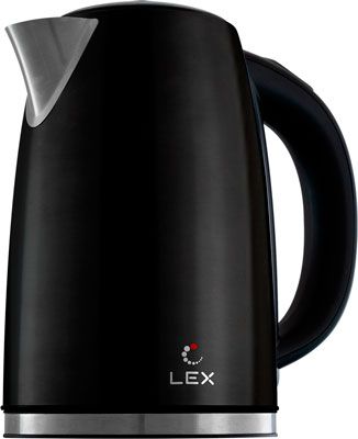 Чайник электрический LEX LX 30021-1 чайник стальной с управлением на ручке (черный)
