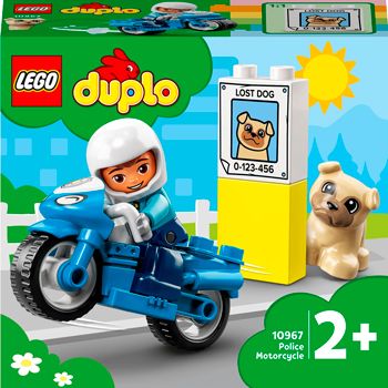 Конструктор LEGO Lego DUPLO Town Полицейский мотоцикл 10967