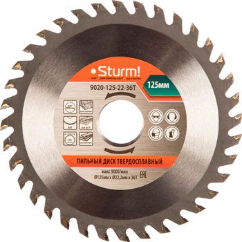 Пильный диск Sturm 9020-125-22-36T