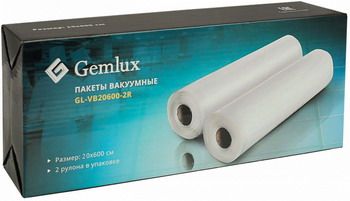 Пакет для вакуумной упаковки Gemlux GL-VB20600-2R