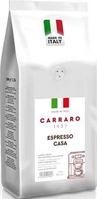 Кофе в зернах Carraro Caffe Espresso Casa 1 кг (вак) (зерн) foil