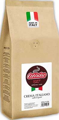 Кофе в зёрнах Carraro Caffe Crema Italiano 1000гр в/у craft