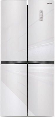 Многокамерный холодильник Ginzzu NFI-4414 белое стекло