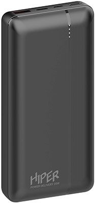 Внешний аккумулятор Hiper MX PRO 20000 20000mAh 3A QC PD 2xUSB черный (MX PRO 20000 BLACK)