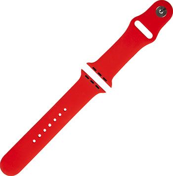 Ремешок силиконовый Red Line для Apple Watch – 42/44 mm (S3/S4/S5/SE/S6) красный