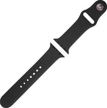 Ремешок силиконовый Red Line для Apple Watch – 42/44 mm (S3/S4/S5/SE/S6) черный