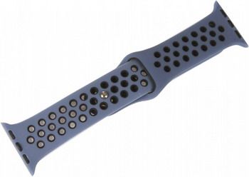 Ремешок для смарт-часов mObility для Apple watch - 38-40 mm синий Дизайн 1 УТ000018899