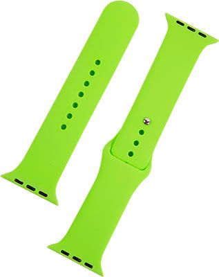 Ремешок силиконовый mObility для Apple watch – 42-44 мм (S3/S4/S5 SE/S6) зеленый