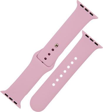Ремешок силиконовый mObility для Apple watch – 42-44 мм (S3/S4/S5 SE/S6) светло-фиолетовый