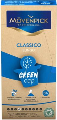 Кофе капсульный Movenpick Lungo Classico Green Cap 10 капсул по 5 8г