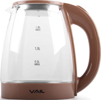 Чайник электрический Vail VL-5550 коричневый 1 8 л.