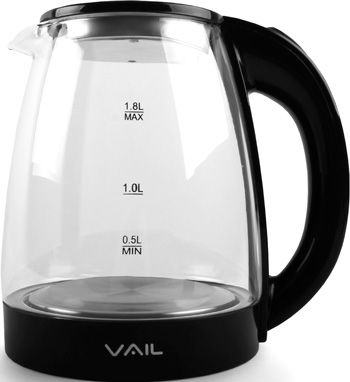Чайник электрический Vail VL-5550 черный 1 8 л.