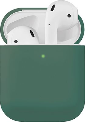 Чехол Moonfish MF-APC-033 (для Apple Airpods Soft Touch Antishock темно-зеленый)