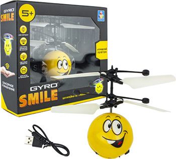 Вертолет 1 Toy на сенсорном управлении Gyro-Smile со светом акб коробка Т16683