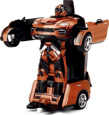 Робот 1 Toy трансформирующийся в машину 30 см оранжевый Т10859