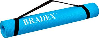 Коврик для йоги и фитнеса Bradex SF 0693 173*61*03 см бирюзовый с переноской