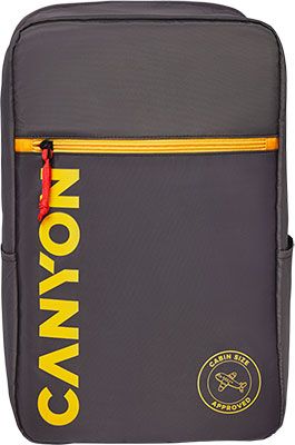 Рюкзак для ручной клади и ноутбука Canyon 15 6 CSZ-02 Дымчато-серый/Шафран CNS-CSZ02GY01