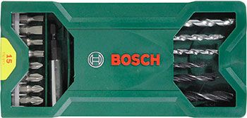 Набор бит и сверл Bosch 2607019579 15пред. для шуруповертов/дрелей