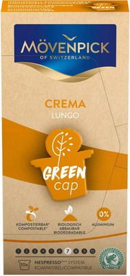 Кофе капсульный Movenpick Lungo Crema Green Cap 10 капсул по 5 7г