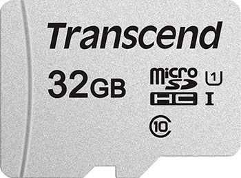 Карта памяти Transcend microSDHC 32Gb Class10 TS32GUSD300S-A adapter