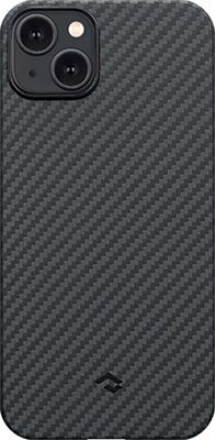 Чеxол (клип-кейс) Pitaka для iPhone14 Plus 6.7 (Black/Grey Twill) 1500D