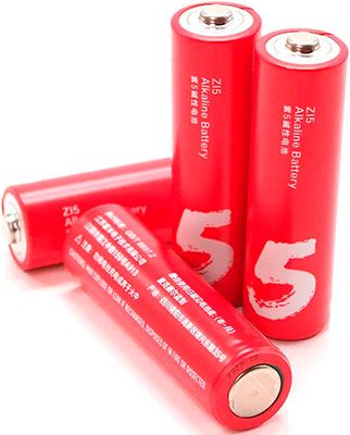 Батарейки алкалиновые Zmi Rainbow Zi5 4 шт. AA5 красные